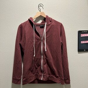 Eddie Bauer Maroon Zip-Up Hoodie